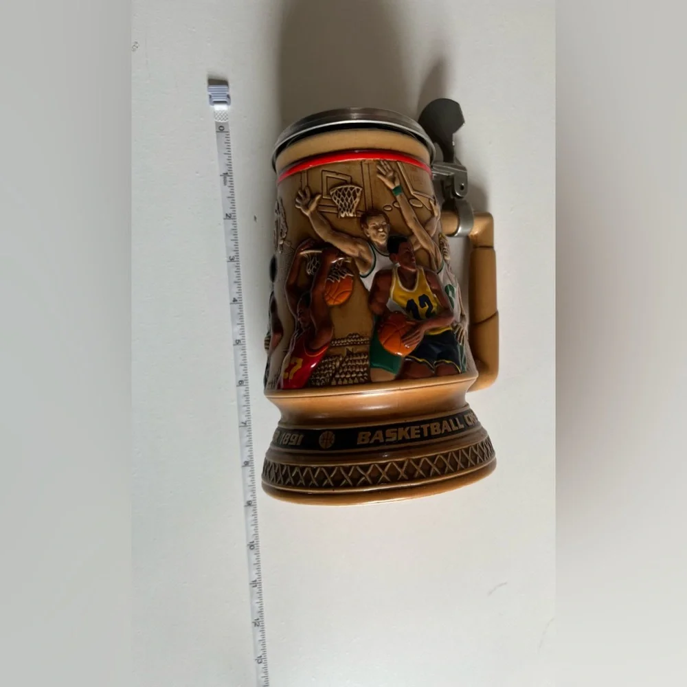 Vintage Avon Stein A Century of Basketball Stein 1993 Hand crafted in Brazil Cup